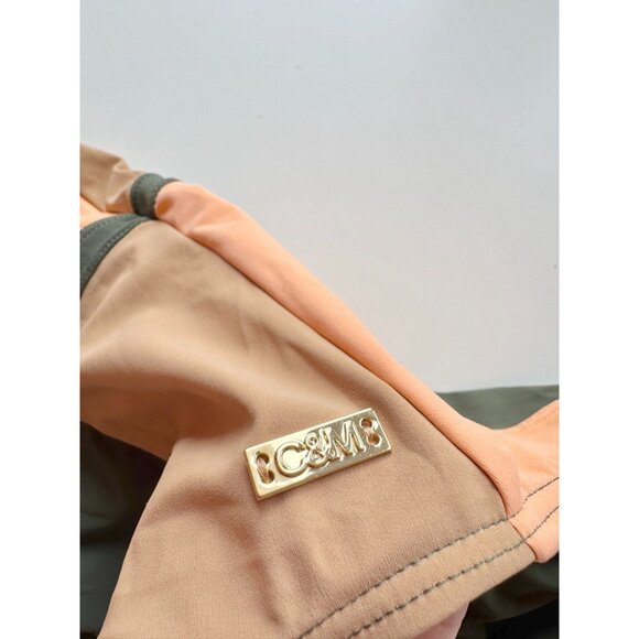 C&M CAMILLA AND MARC Carnivale Earth Green Orange One Piece Swimsuit, Size 4 - Picture 4 of 11